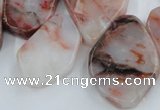CTD360 Top drilled 18*25mm - 25*35mm freeform agate gemstone beads