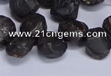 CTD3605 Top drilled 10*14mm - 13*18mm nuggets garnet beads