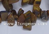 CTD3616 Top drilled 10*14mm - 13*18mm nuggets yellow tiger eye beads
