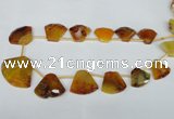 CTD507 Top drilled 25*30mm - 35*40mm freeform agate beads
