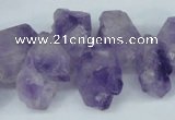 CTD630 Top drilled 8*12mm - 18*25mm faceted nuggets amethyst beads
