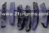 CTD672 Top drilled 10*25mm - 12*45mm wand agate gemstone beads