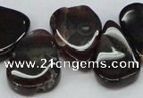 CTD697 Top drilled 18*25mm - 22*30mm freeform agate gemstone beads