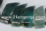 CTD735 Top drilled 15*20mm - 15*40mm wand agate gemstone beads