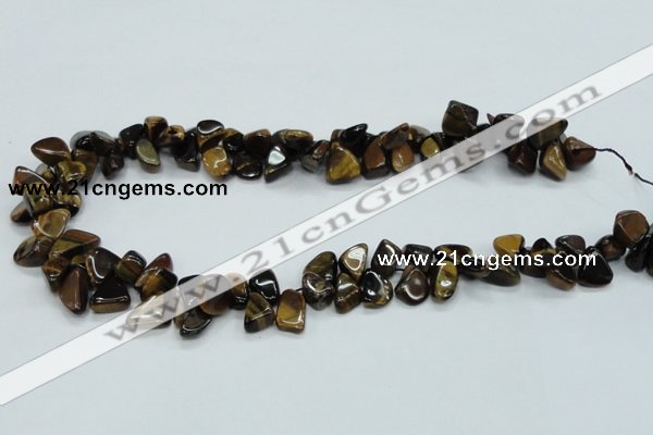 CTE123 15.5 inches 8*12mm nugget yellow tiger eye beads wholesale