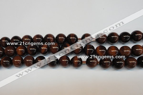 CTE1271 15.5 inches 12mm round AB+ grade red tiger eye beads