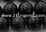 CTE1434 15.5 inches 12mm round green tiger eye beads wholesale