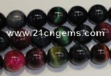 CTE148 15.5 inches 10mm round colorful tiger eye beads wholesale