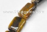 CTE15 15.5 inches 22*30mm rectangle yellow tiger eye beads