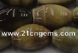 CTE1558 15.5 inches 18*25mm rice golden & blue tiger eye beads wholesale