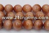 CTE1650 15.5 inches 4mm round sun orange tiger eye beads