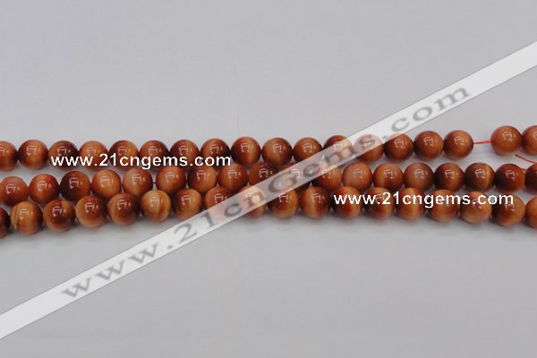 CTE1662 15.5 inches 8mm round sun orange tiger eye beads