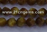 CTE1901 15.5 inches 6mm faceted nuggets golden tiger eye beads