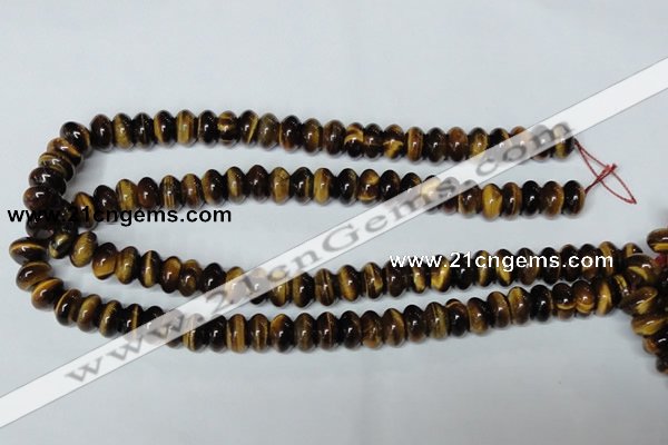 CTE196 15.5 inches 7*12mm rondelle yellow tiger eye gemstone beads