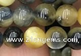 CTE2016 15.5 inches 8mm round golden & blue tiger eye beads wholesale