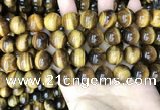 CTE2162 15.5 inches 14mm round yellow tiger eye gemstone beads