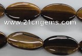CTE302 15.5 inches 15*25mm oval yellow tiger eye gemstone beads