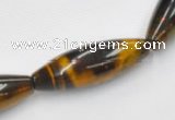 CTE35 15.5 inches 10*30mm rice shape blue tiger eye beads wholesale
