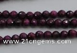 CTE471 15.5 inches 6mm faceted round red tiger eye beads wholesale