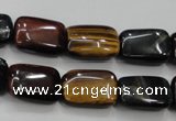 CTE64 15.5 inches 13*18mm rectangle mixed tiger eye gemstone beads