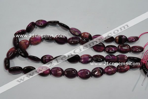 CTE993 15.5 inches 10*14mm oval dyed red tiger eye beads wholesale