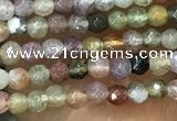CTG1009 15.5 inches 2mm faceted round tiny Indian agate beads