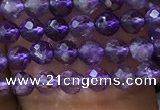 CTG1126 15.5 inches 3mm faceted round tiny amethyst beads