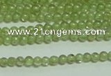 CTG149 15.5 inches 3mm round tiny peridot gemstone beads wholesale