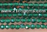 CTG2111 15 inches 2mm faceted round tiny quartz glass beads