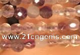 CTG2207 15 inches 2mm,3mm faceted round purple fluorite beads