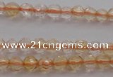 CTG221 15.5 inches 3mm faceted round tiny citrine beads