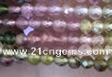 CTG2240 15 inches 2mm faceted round natural tourmaline beads