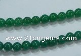 CTG25 15.5 inches 4mm round tiny green agate beads wholesale