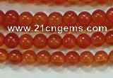 CTG37 15.5 inches 2mm round grade A tiny red agate beads wholesale