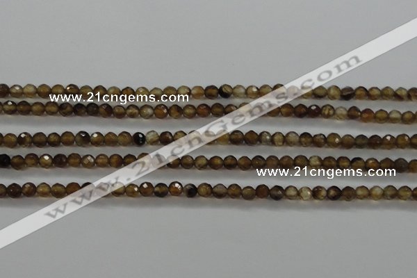 CTG427 15.5 inches 3mm faceted round tiny agate gemstone beads