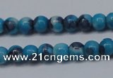 CTG454 15.5 inches 3mm round tiny dyed rain flower stone beads