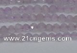 CTG622 15.5 inches 3mm faceted round lavender amethyst beads