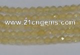 CTG623 15.5 inches 2mm faceted round citrine gemstone beads