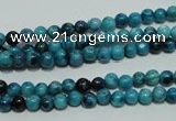 CTJ630 15.5 inches 4mm round dyed blue jasper beads wholesale
