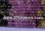 CTO302 15.5 inches 2*3mm faceted rondelle tourmaline beads