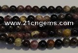 CTO399 15.5 inches 5mm round natural tourmaline gemstone beads