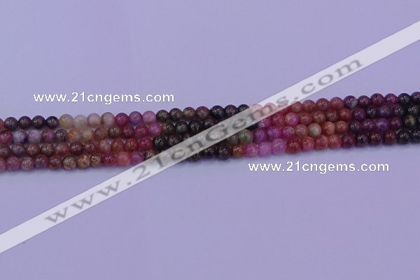 CTO622 15.5 inches 6mm round tourmaline gemstone beads wholesale