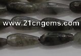 CTR77 15.5 inches 6*16mm faceted teardrop labradorite beads