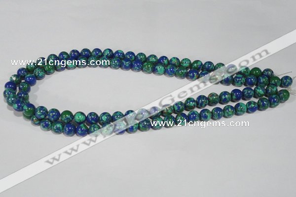 CTU1813 15.5 inches 8mm round synthetic turquoise beads