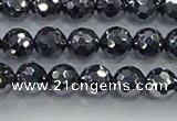 CTZ621 15.5 inches 6mm faceted round terahertz beads wholesale