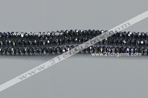 CTZ644 15.5 inches 4*6mm faceted rondelle terahertz beads wholesale