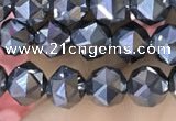 CTZ655 15.5 inches 6mm faceted nuggets terahertz beads wholesale
