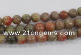 CUG101 15.5 inches 6mm round Chinese unakite beads wholesale