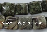 CUG174 15.5 inches 15*15mm square australian unakite beads
