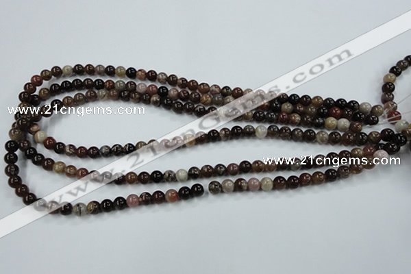 CWJ201 15.5 inches 6mm round wood jasper gemstone beads wholesale